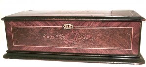 English victorian inlaid music box