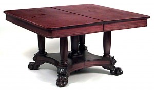 American empire mahogany dining table 1