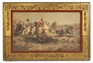 Middle eastern horseman print