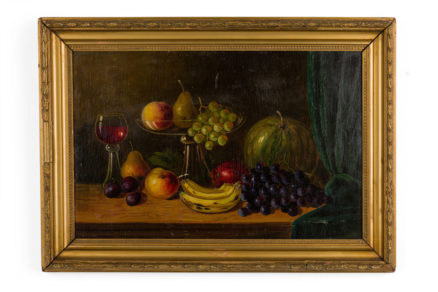 Fruit and glass still life