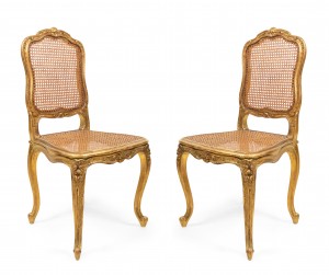 French louis xv gilt side chairs