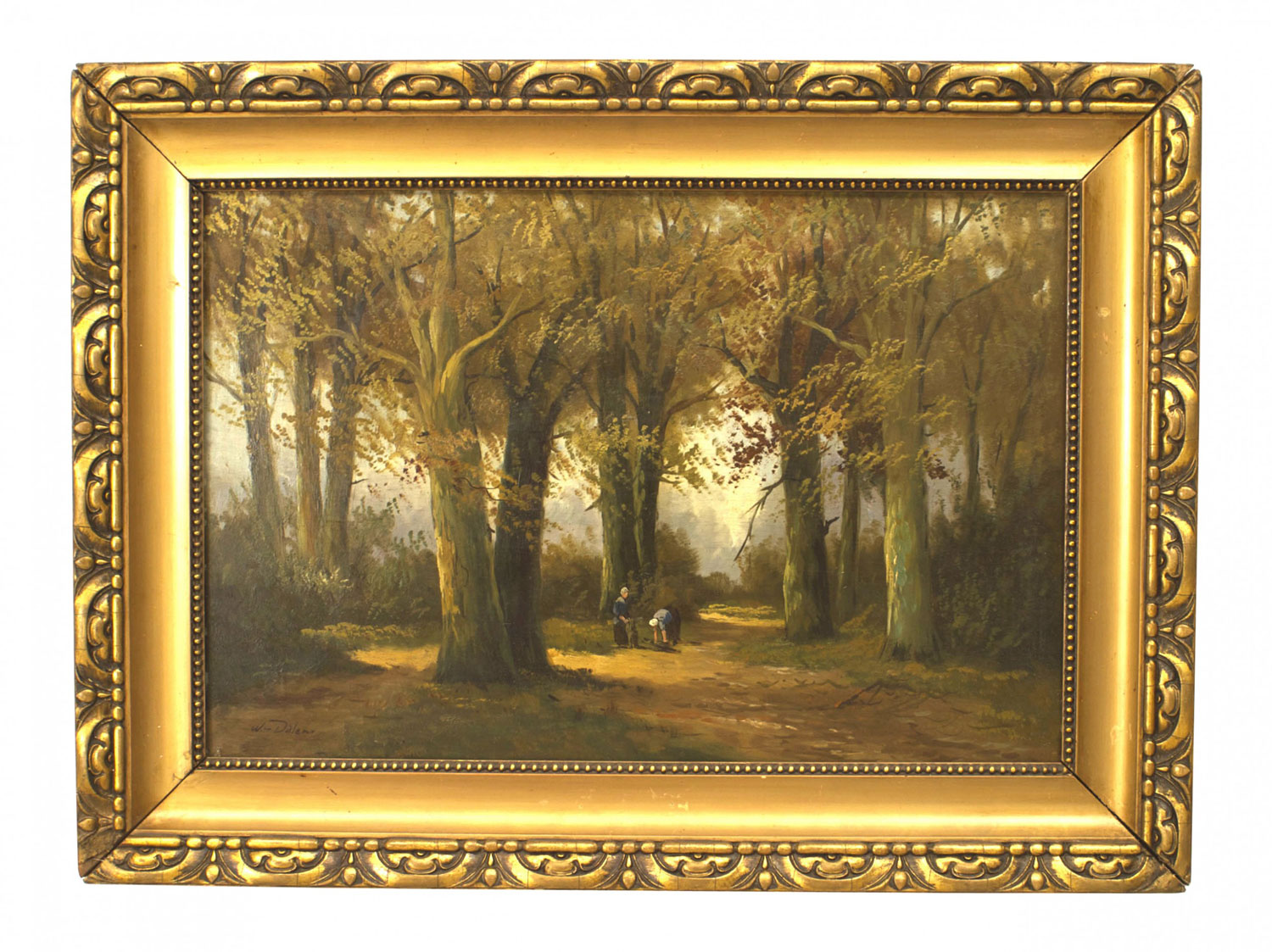 English victorian landscape of forest scene 1
