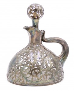 French victorian silver scroll decanter 1
