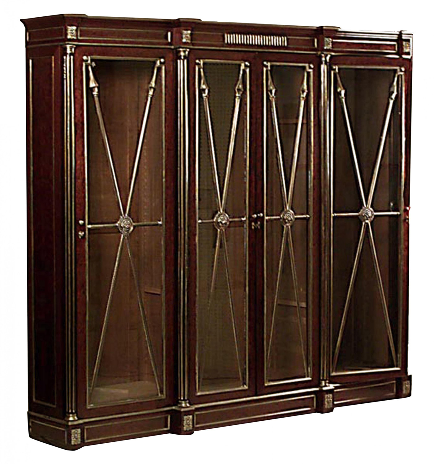 Continental baltic mahogany bookcase