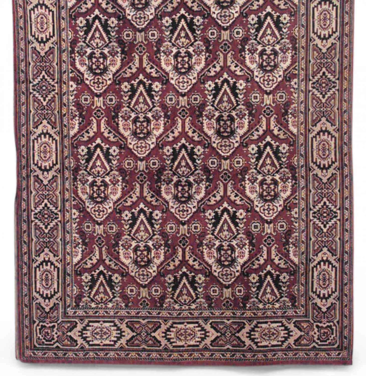 Persian brown and blue velvet table cover 1