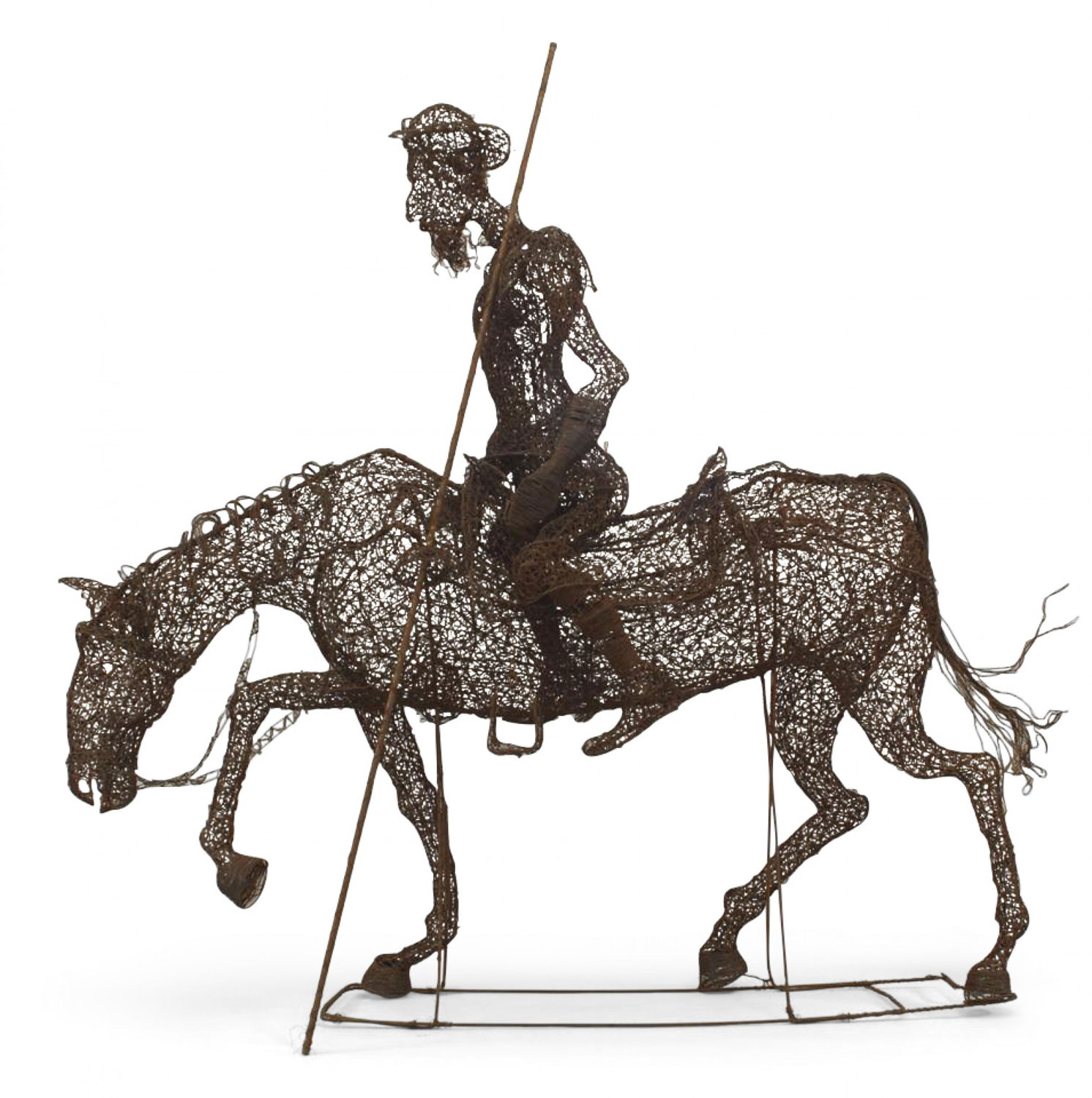 Spanish wire don quixote figure