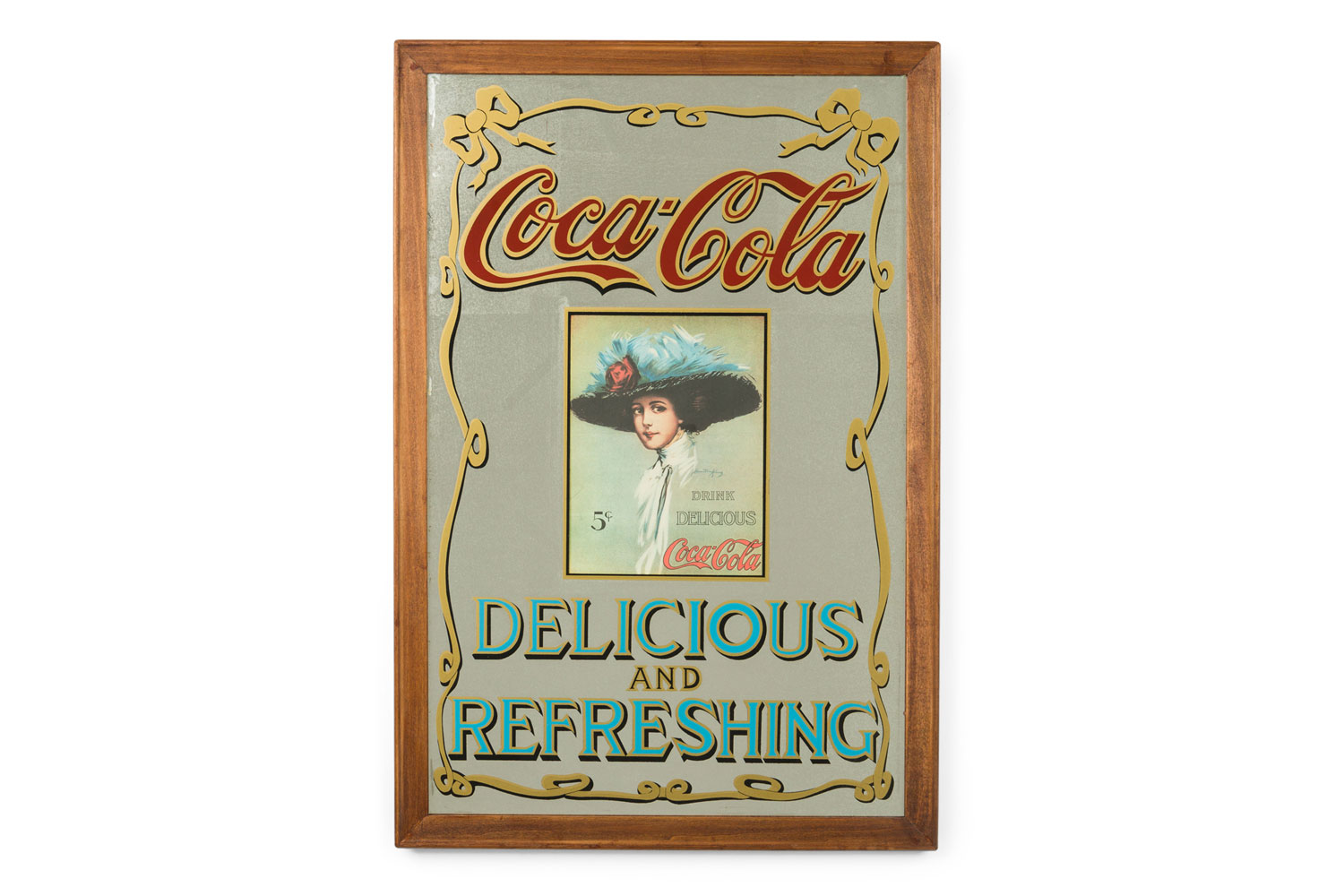 American antique coca cola wall mirror