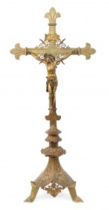 Italian renaissance bronze crucifix 1