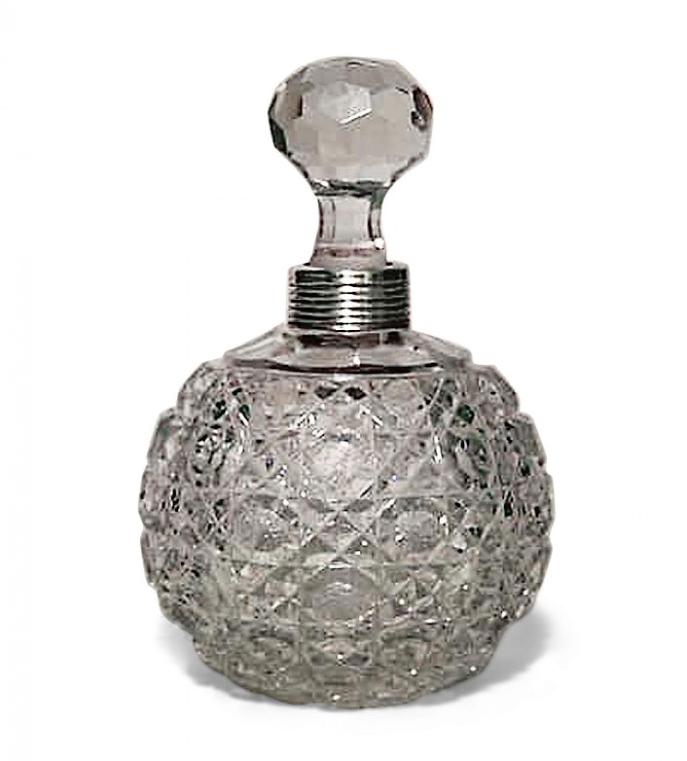 French victorian cut crystal perfume bottles