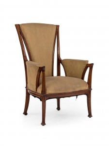 French art nouveau bergere arm chair