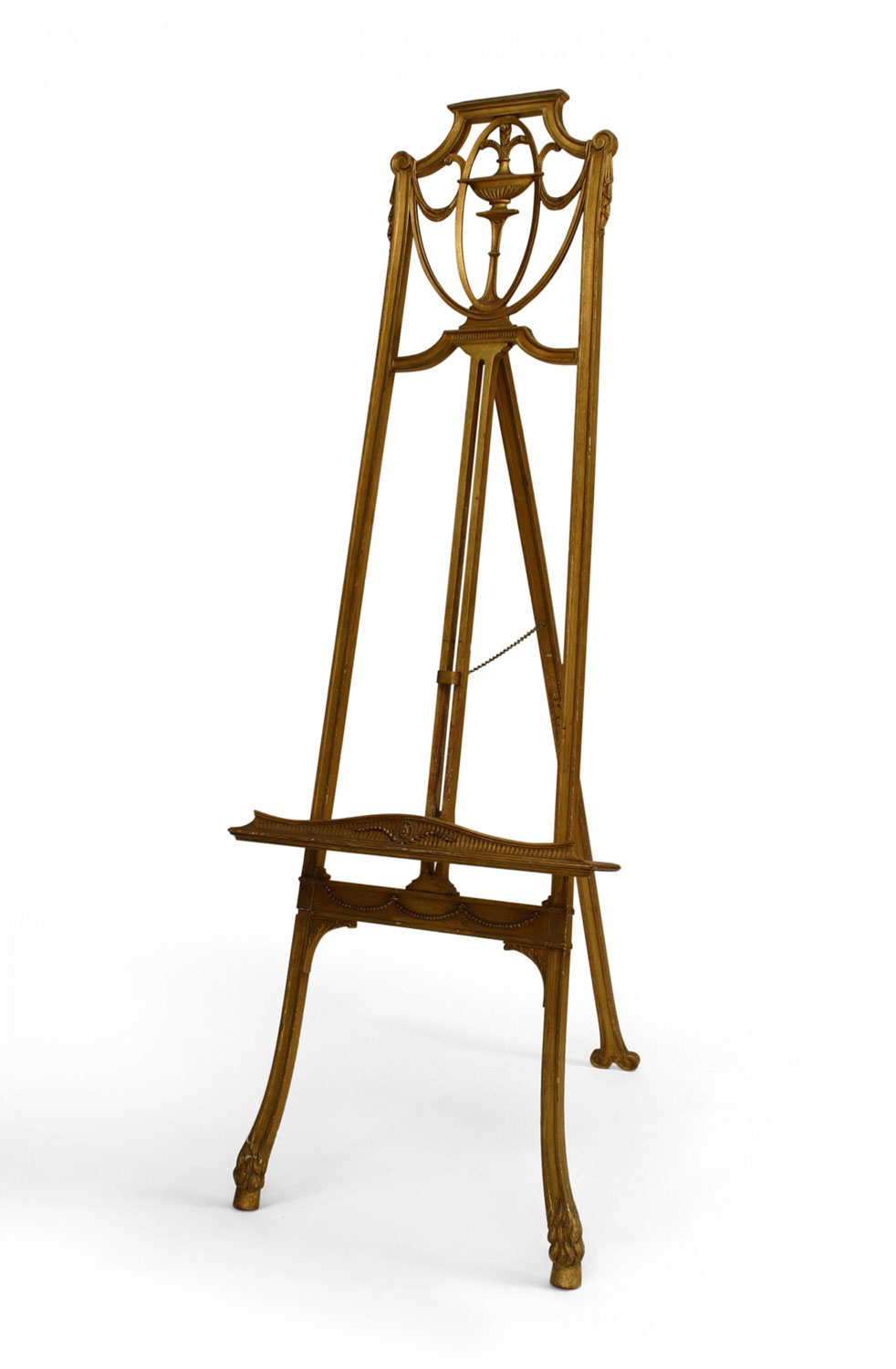 English adam gilt easel stand