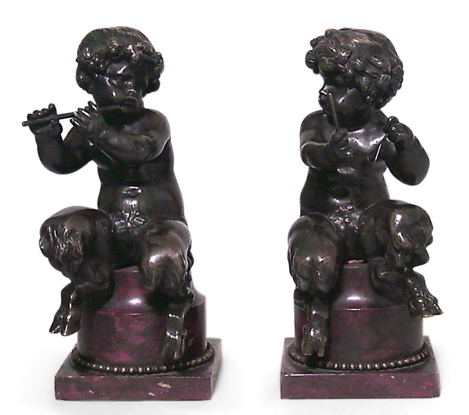 Louis xv bronze cupid figures