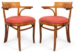 Bentwood pine and poplar captains chairs 1