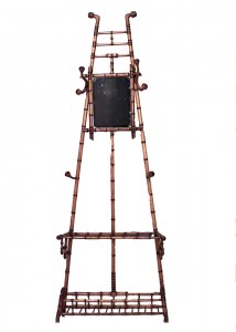 Victorian maple faux bamboo hatrack