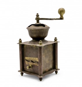 American country brass coffee grinder 1