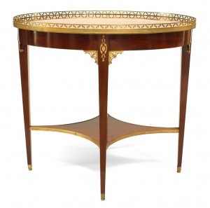 Russian neoclassic mahogany center table 1