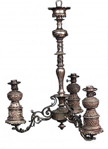 American victorian bronze chandelier 1