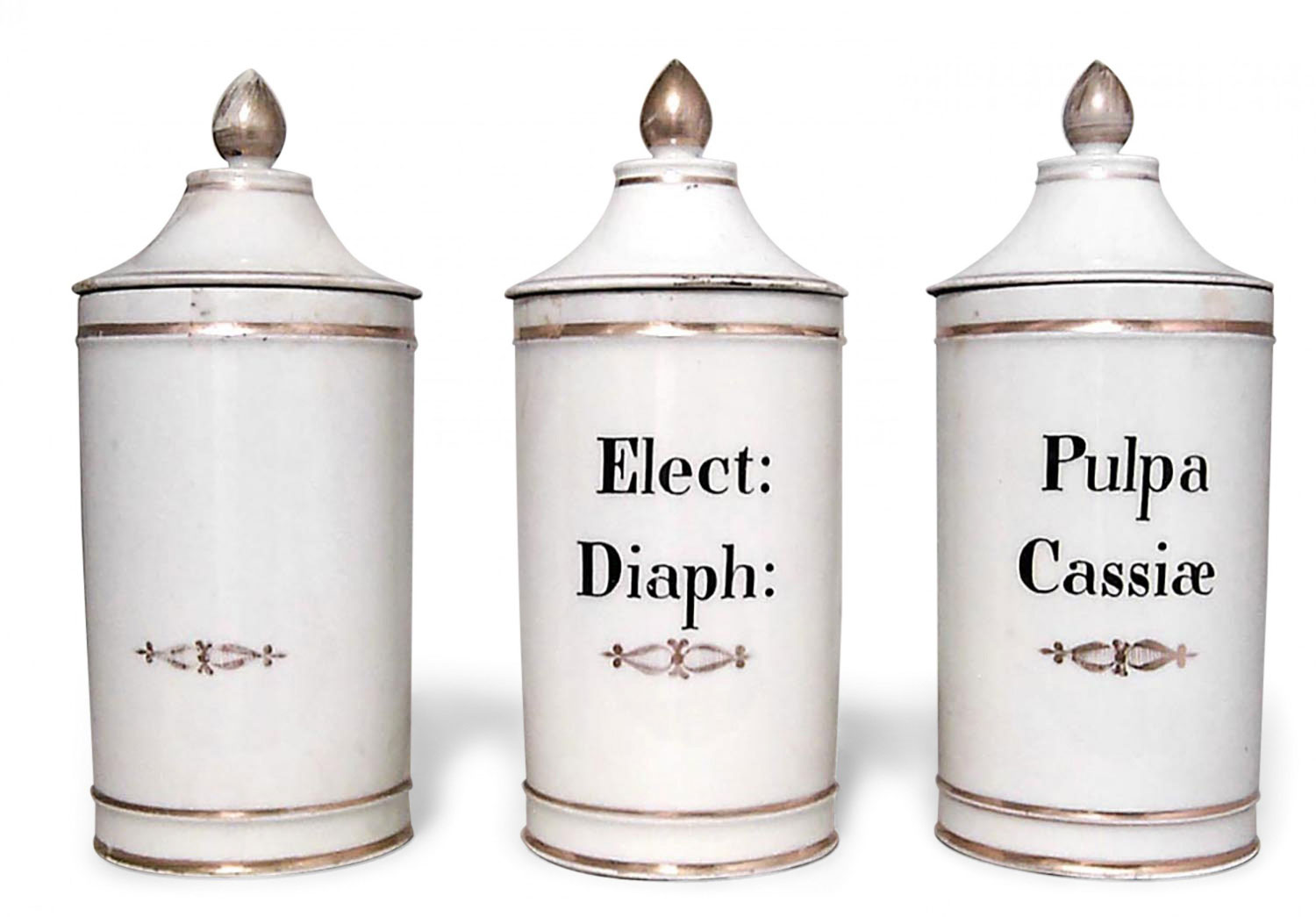 French victorian apothecary jars