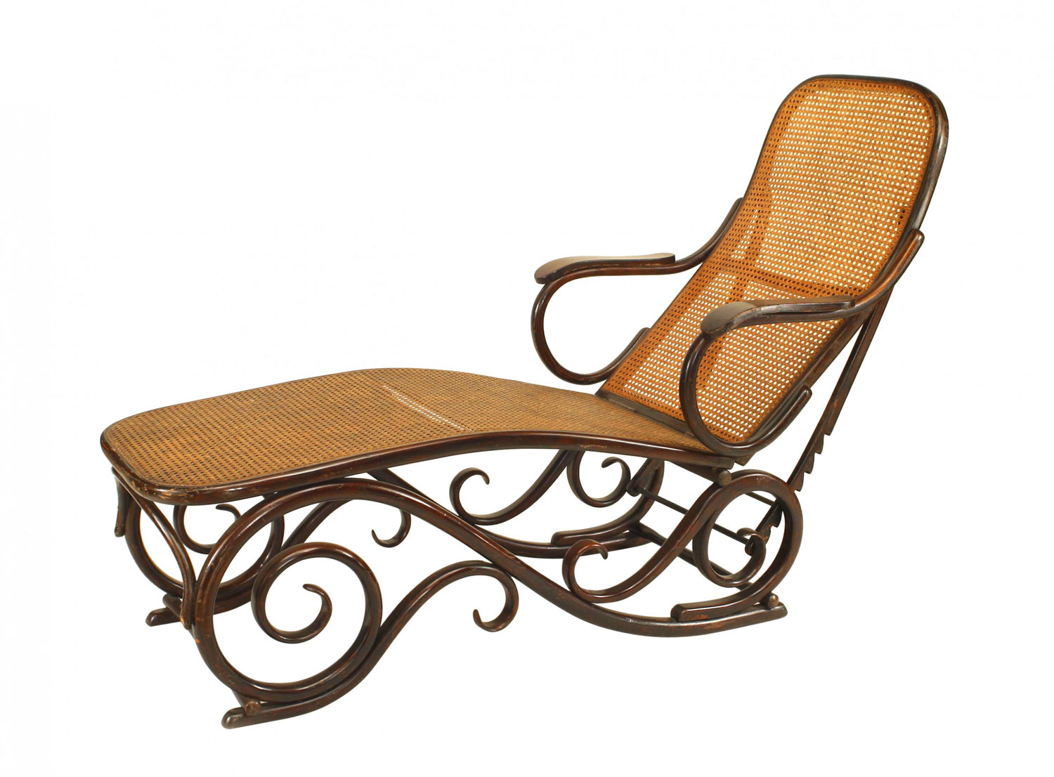 Austrian bentwood beech chaise 1