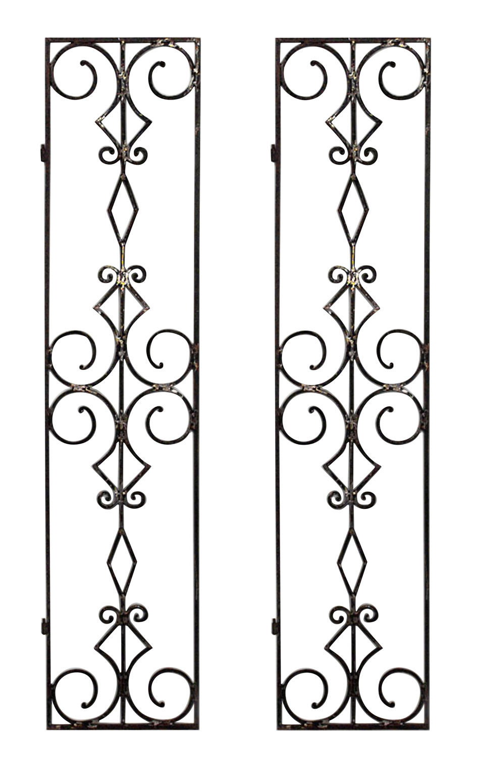 Italian renaissance narrow iron gates