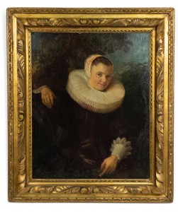 Dutch lady in a bonnet portrait 1