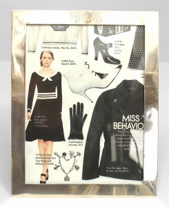 Art deco silver picture frame