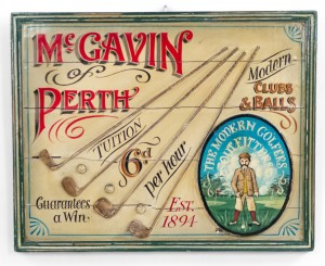 English country painted gold wall plaque 1