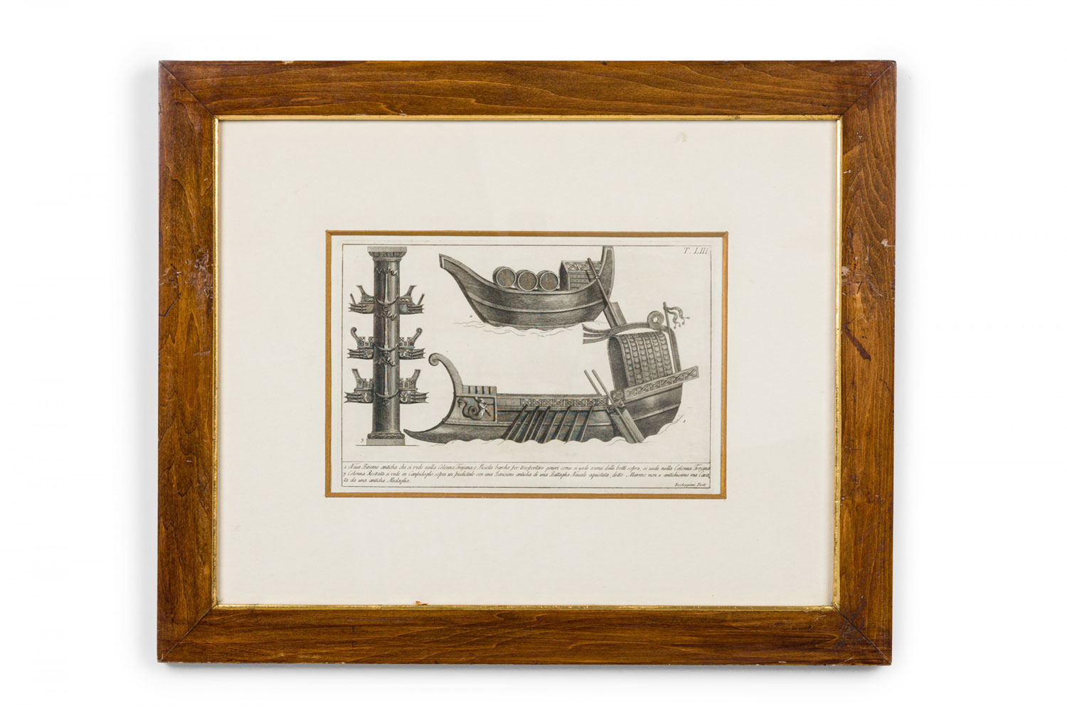 Italian neo classic military objects print 2