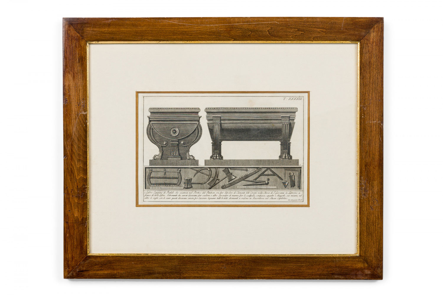 Italian neo classic military objects print 18