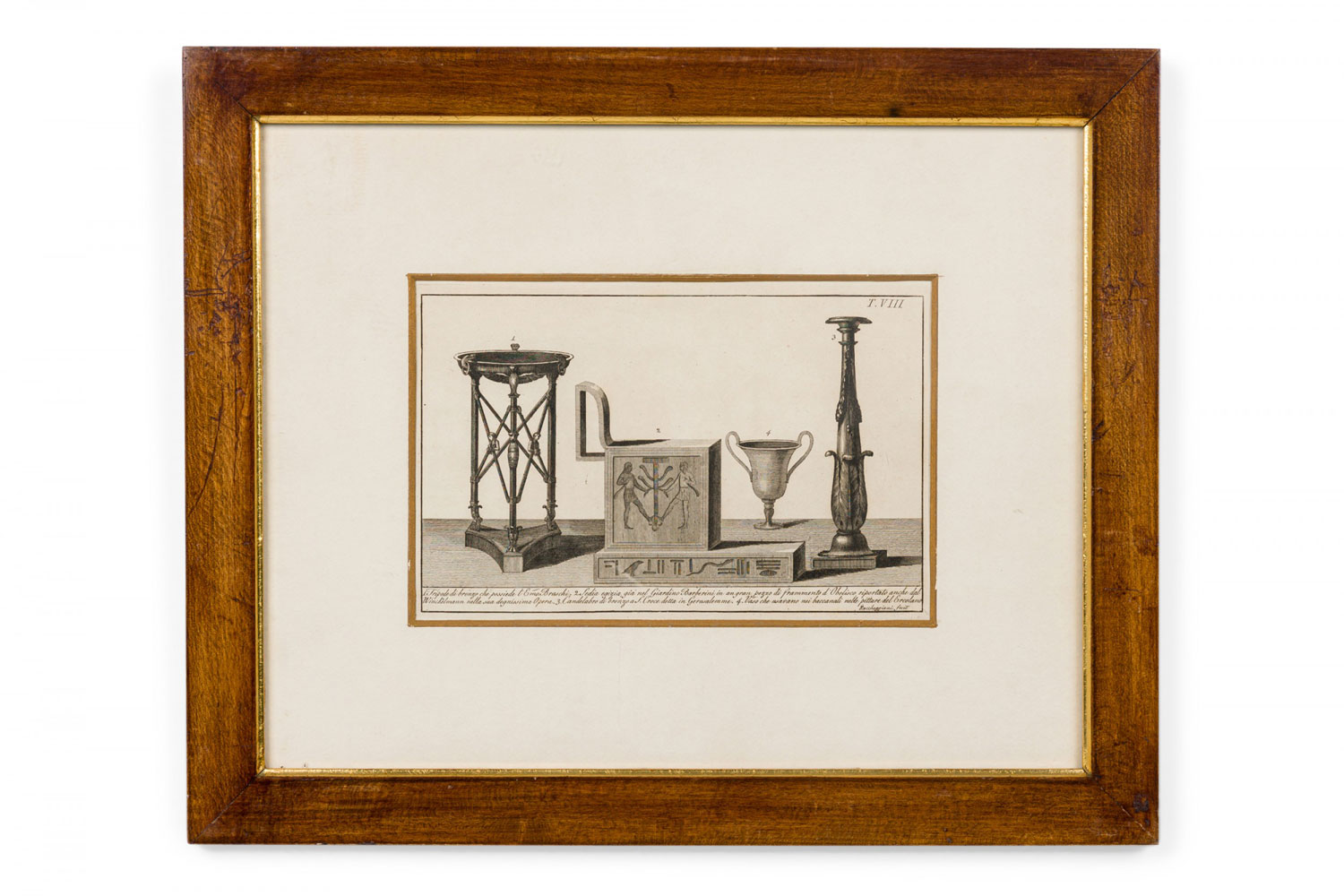 Italian neo classic military objects print 19