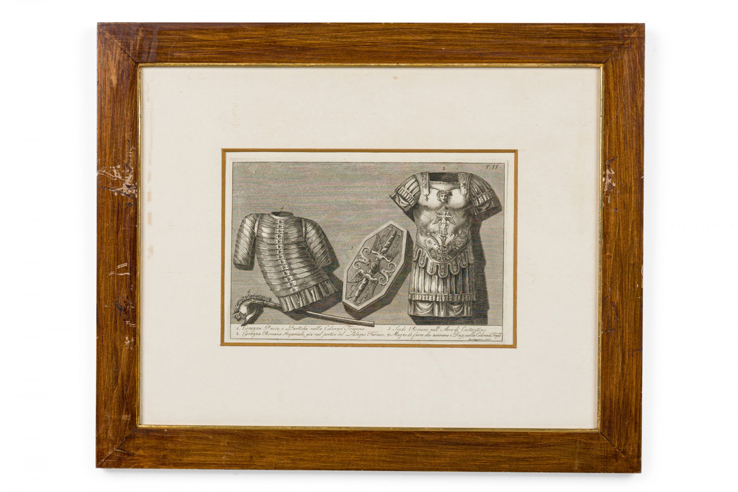 Italian neo classic military objects print 6