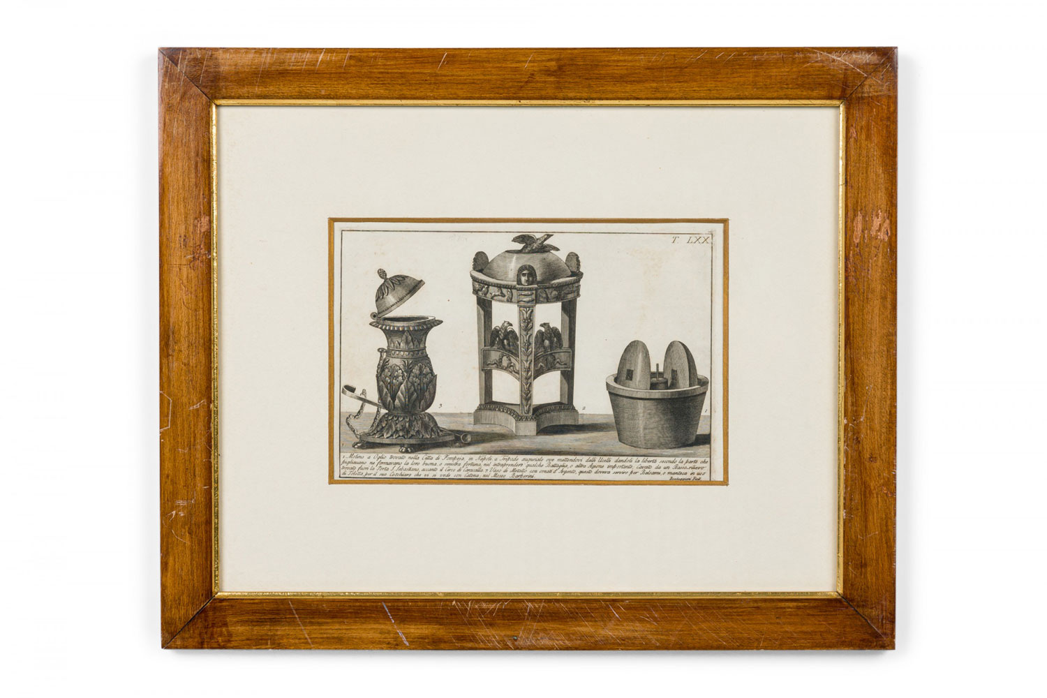 Italian neo classic military objects print 7