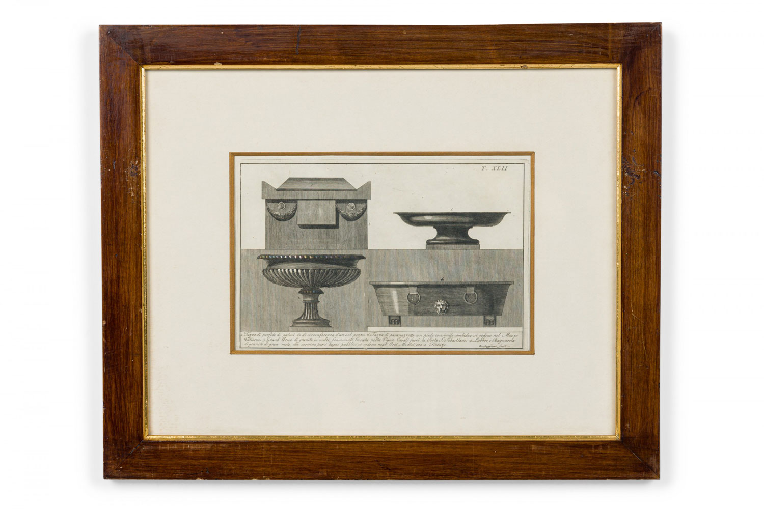 Italian neo classic military objects print 9