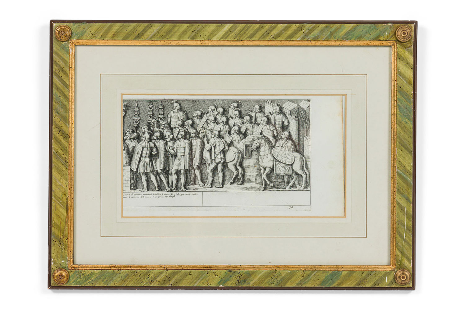 Neo classic roman historical scene print
