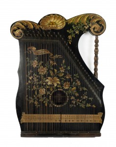 English victorian lacquered zither 1
