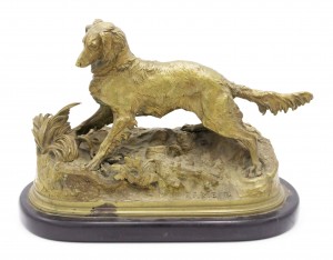 P j mene bronze dog figure 1