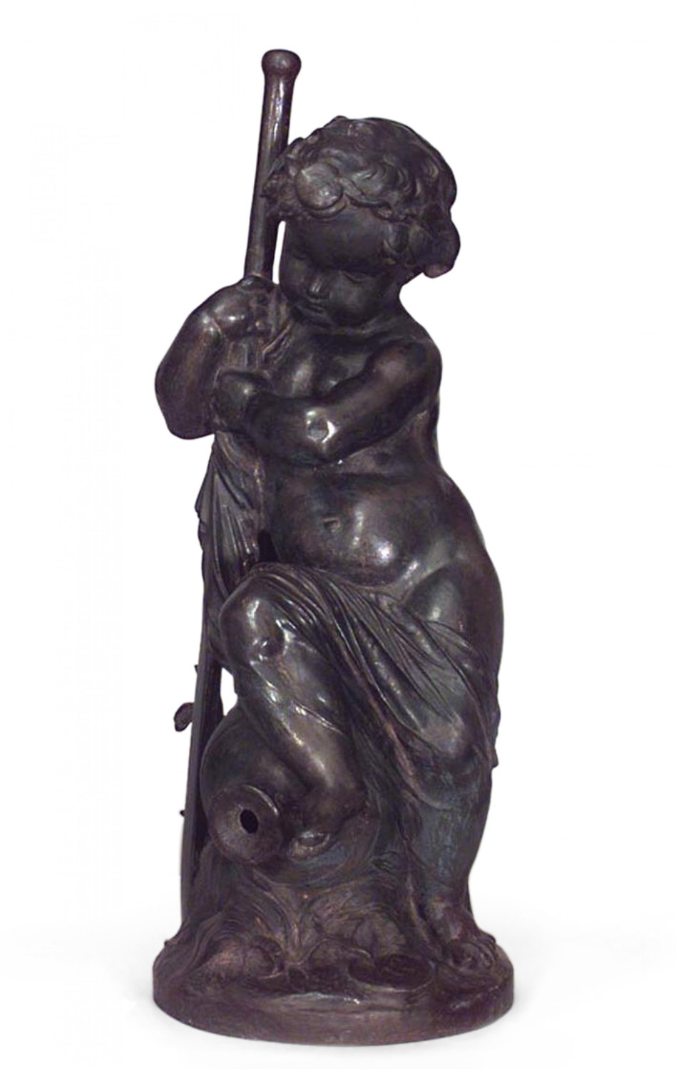 French victorian iron putti