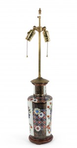 Chinese style porcelain imari table lamp