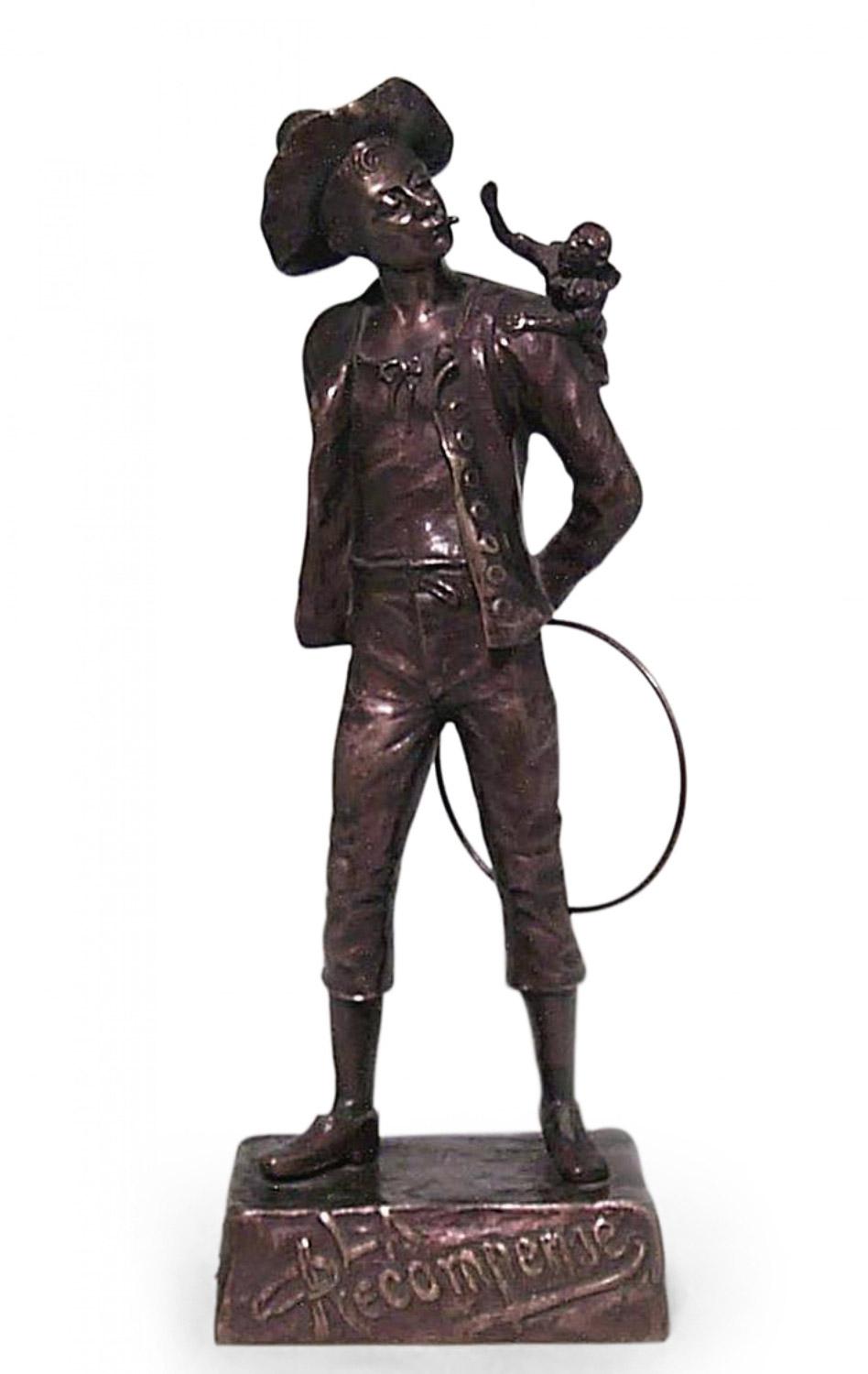 Victorian bronze country boy