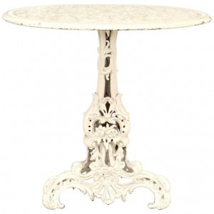 Outdoor american victorian iron center table