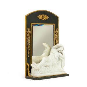 French victorian bronze dore figural dressing table vanity mirror 1