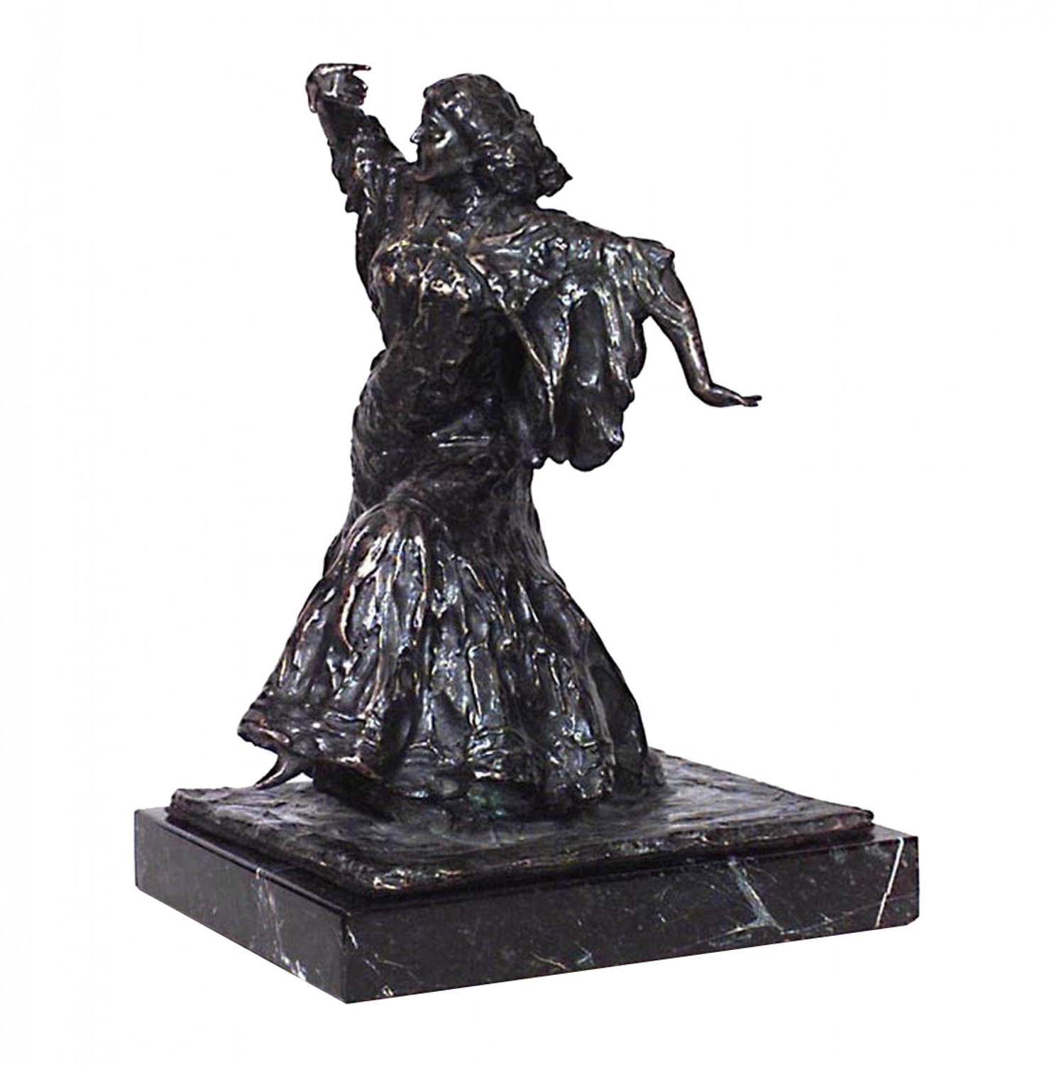 French victorian bronze woman