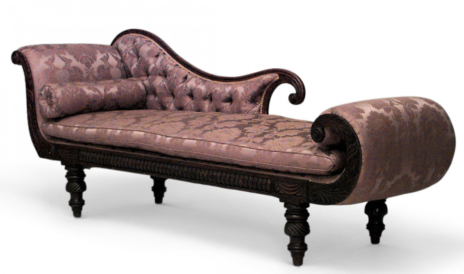 English regency mahogany recamier 1