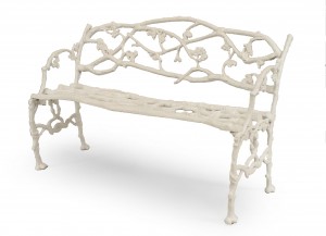 Outdoor american victorian iron loveseat