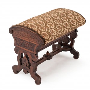 Arts crafts beechwood flip top bench