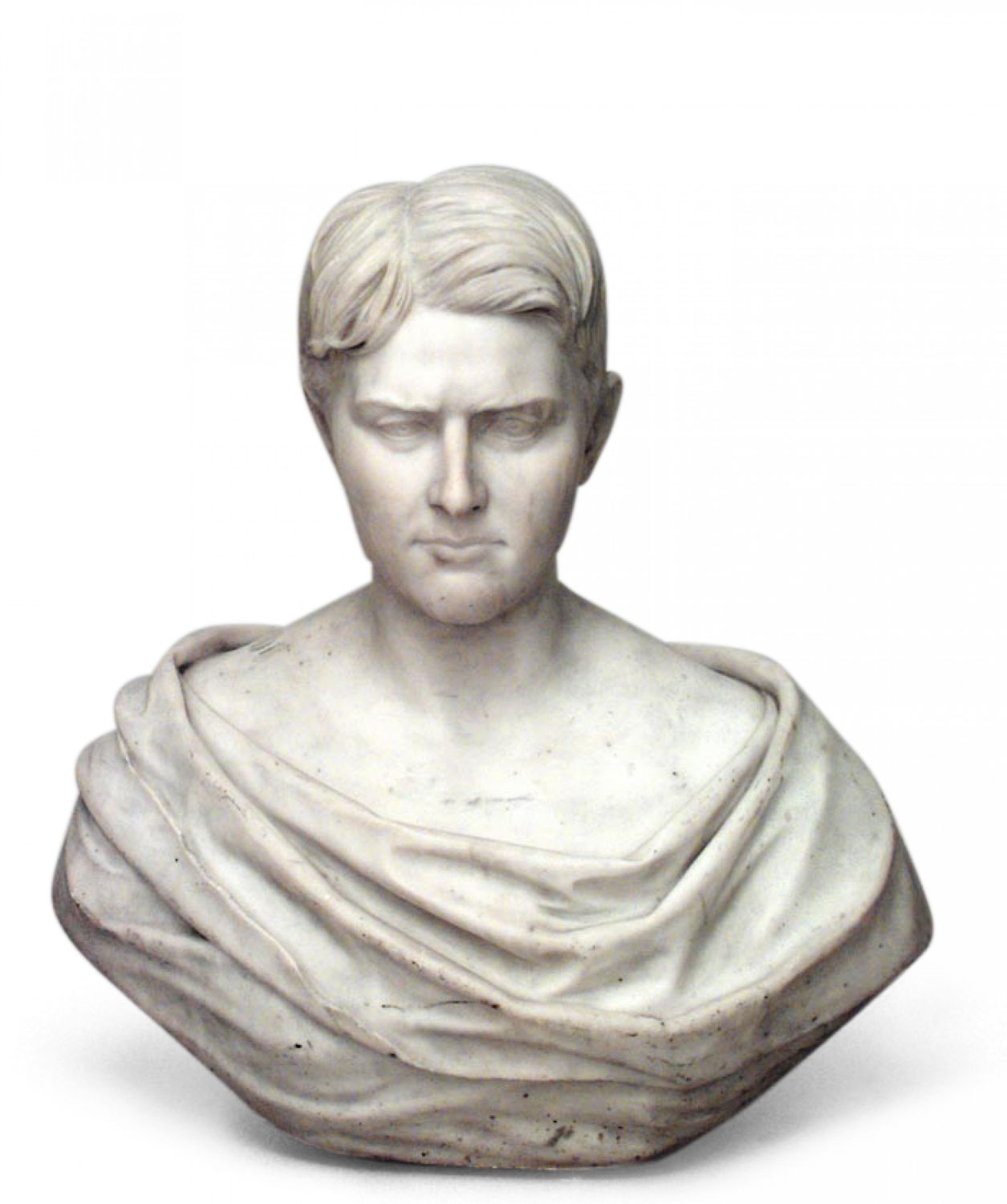 Italian marble roman man bust
