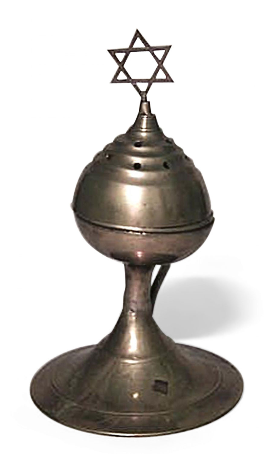 Brass star of david incense burner