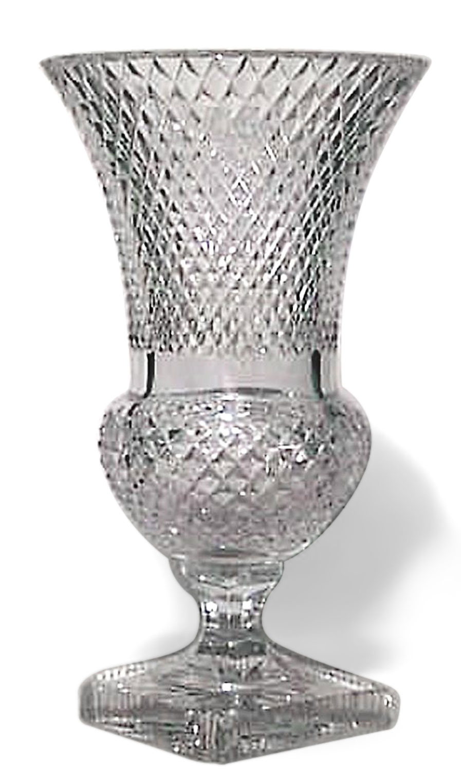 English victorian cut crystal vase