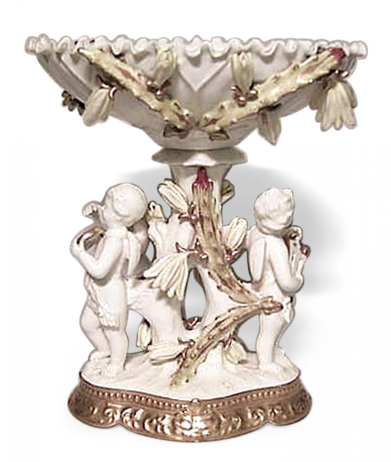 English victorian moore porcelain centerpiece