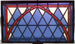 American victorian blue leaded glass windows 1